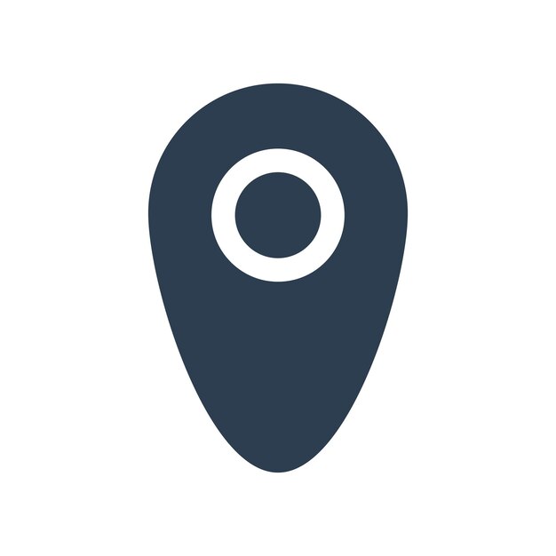 plantilla de vector de diseño de iconos de ubicación simple y moderna