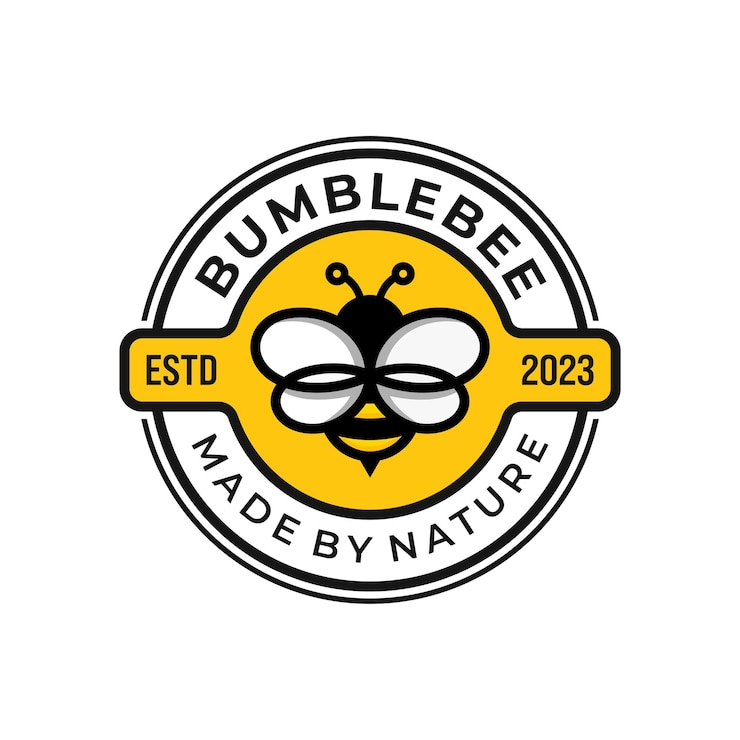 Vector plantilla de vector de diseño de logotipo de abeja creativa