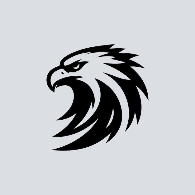Plantilla de vector de diseño de logotipo de cabeza de águila Ilustración de vector de cabeza de águila