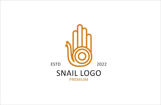 Plantilla de vector de diseño de logotipo de caracol de línea Diseño moderno Ilustración de vector de logotipo de caracol