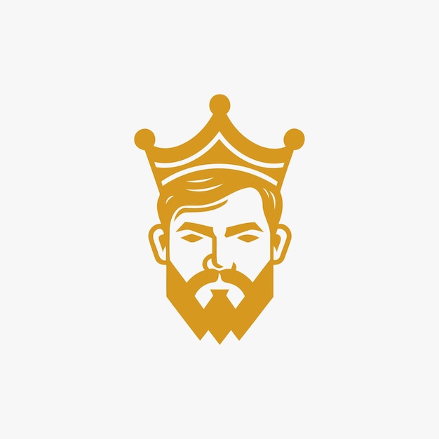 Plantilla de vector de diseño de logotipo de corona