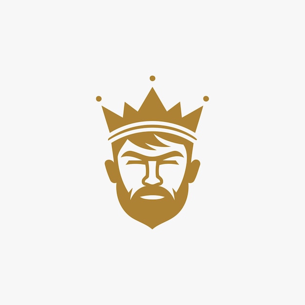 Plantilla de vector de diseño de logotipo de corona