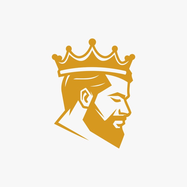 Plantilla de vector de diseño de logotipo de corona