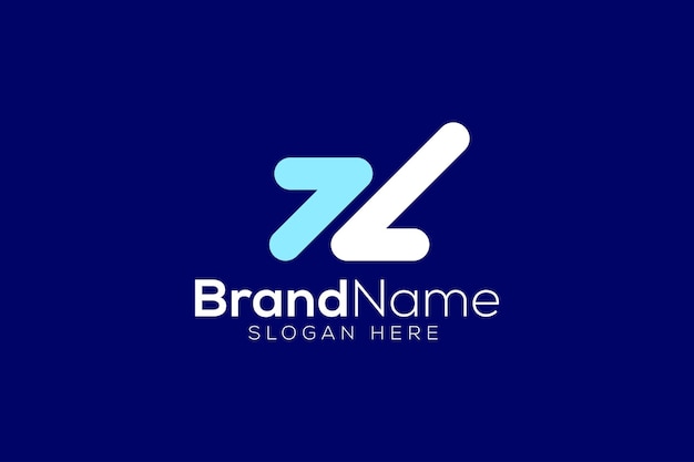Plantilla de vector de diseño de logotipo degradado de tecnología de letra Z
