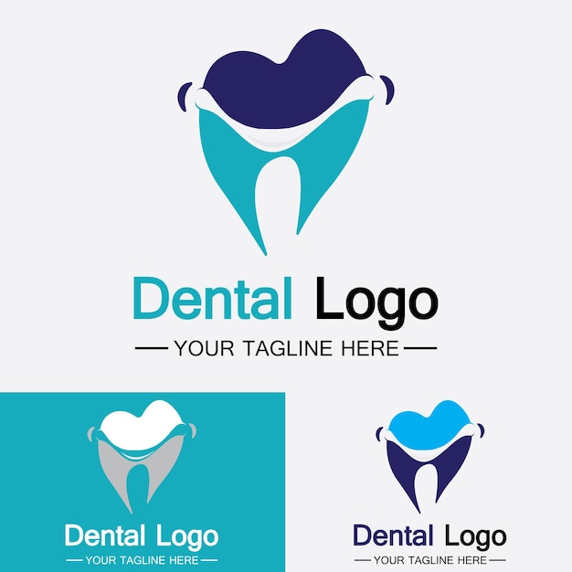 Plantilla de vector de diseño de logotipo dental Logotipo de dentista creativo Logotipo de vector de clínica dental