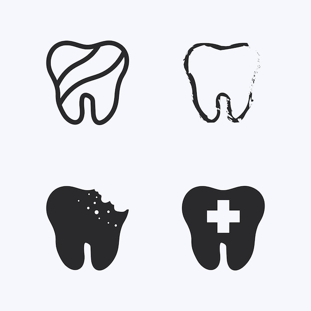Plantilla de vector de diseño de logotipo dental Logotipo de dentista creativo Logotipo de vector de clínica dental