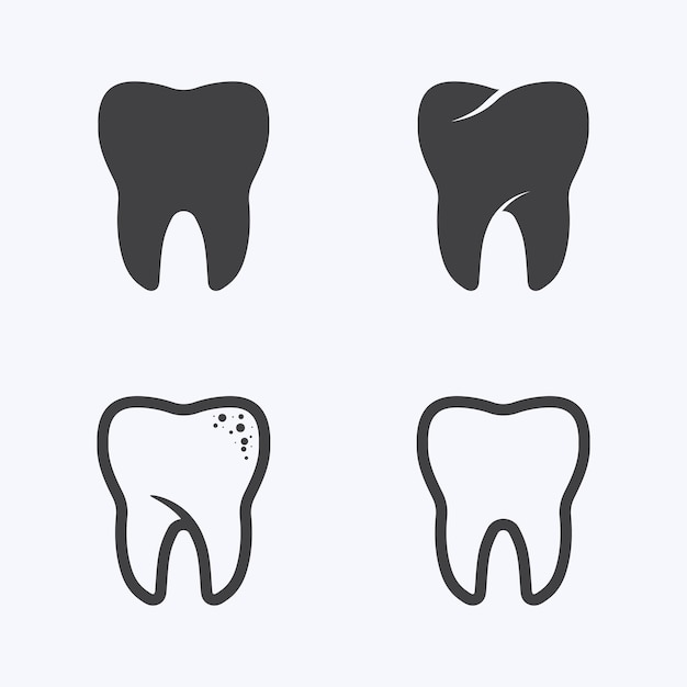 Plantilla de vector de diseño de logotipo dental Logotipo de dentista creativo Logotipo de vector de clínica dental