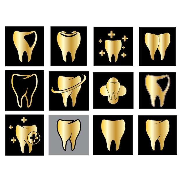 Plantilla de vector de diseño de logotipo dental Logotipo de dentista creativo Logotipo de vector de clínica dental