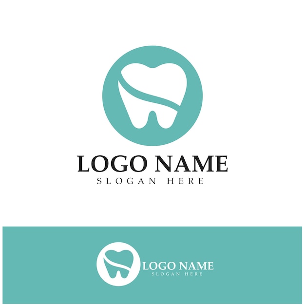 Plantilla de vector de diseño de logotipo dental Logotipo de dentista creativo Logotipo de vector de clínica dental