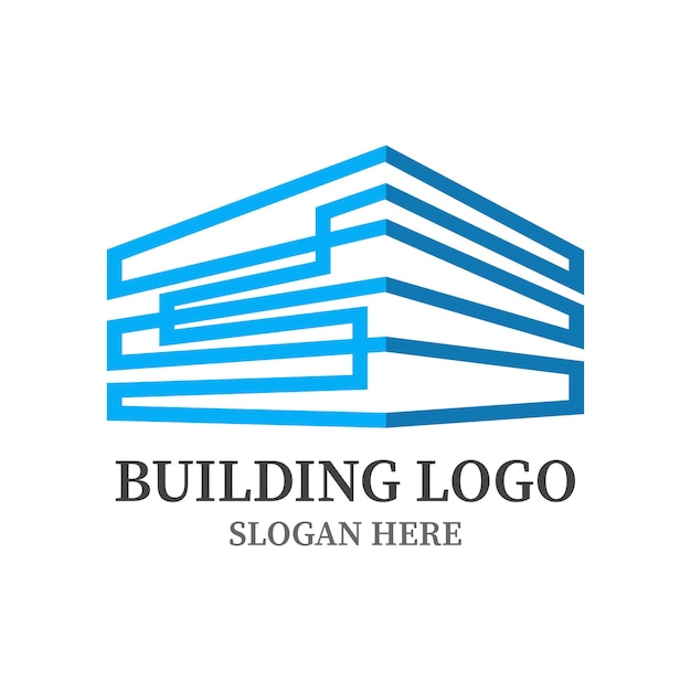 Plantilla de vector de diseño de logotipo de edificio