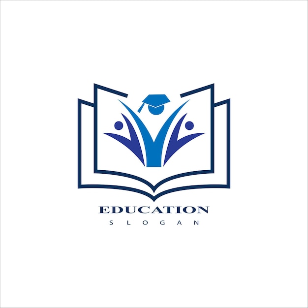 Plantilla de vector de diseño de logotipo de educación
