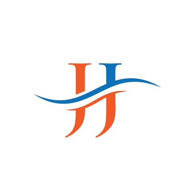 Plantilla de vector de diseño de logotipo de empresa de letra JJ inicial con diseño de logotipo de JJ minimalista y moderno para empresas