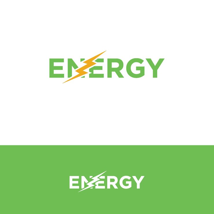 Vector plantilla de vector de diseño de logotipo de energía de carta