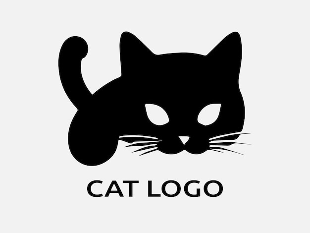 Plantilla de vector de diseño de logotipo de gato