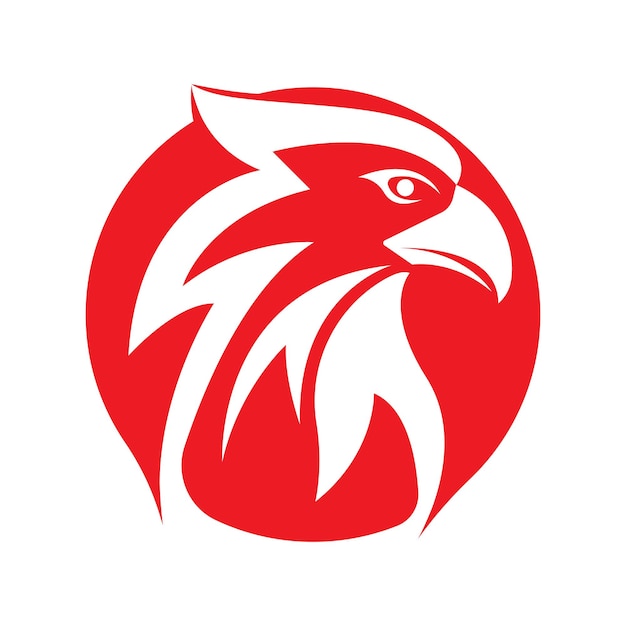 Plantilla de vector de diseño de logotipo de icono de águila