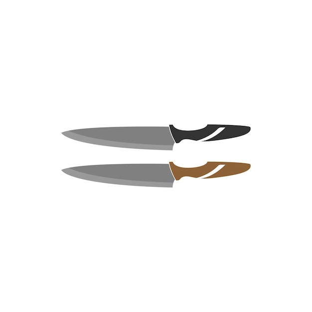 Plantilla de vector de diseño de logotipo de icono de cuchillo