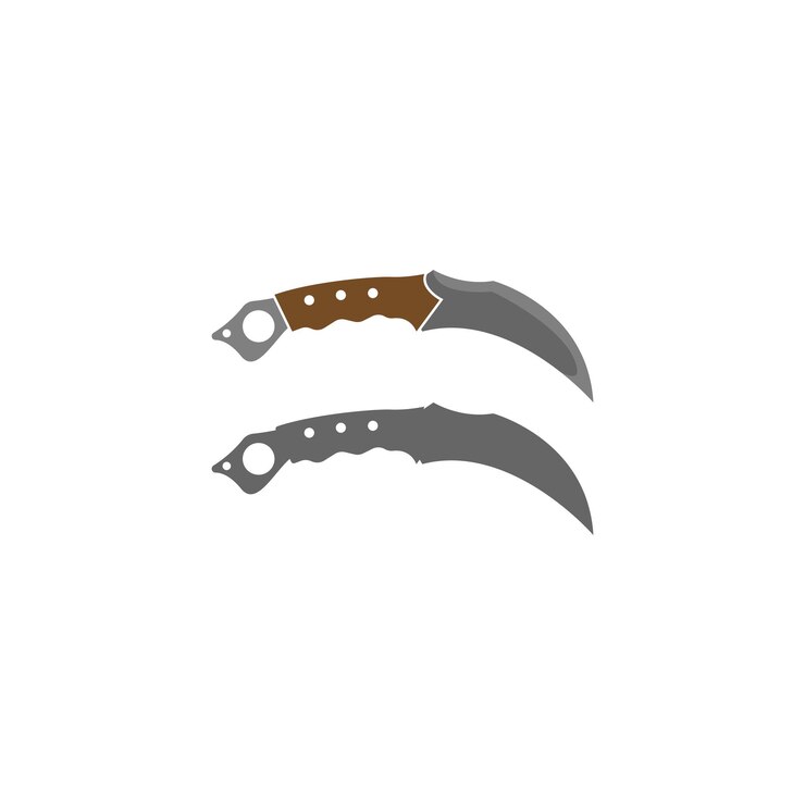 Vector plantilla de vector de diseño de logotipo de icono de cuchillo