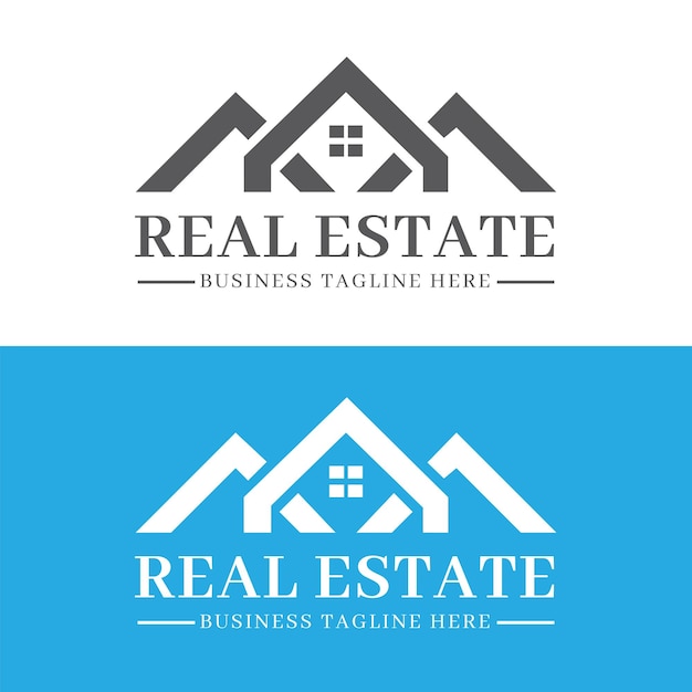 Plantilla de vector de diseño de logotipo inmobiliario