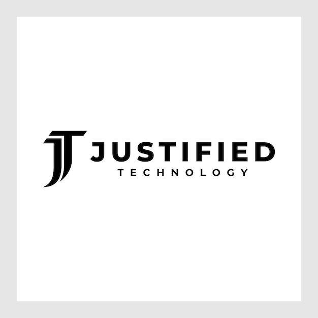 Plantilla de vector de diseño de logotipo JT de letra creativa. Diseño de logotipo JT con letra vinculada inicial