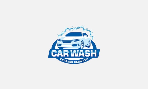 Plantilla de vector de diseño de logotipo de lavado de coches