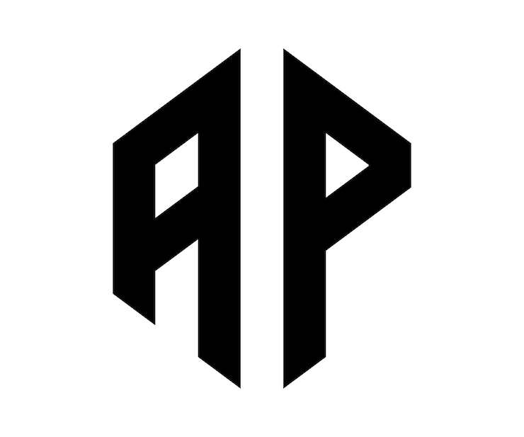 Vector plantilla de vector de diseño de logotipo de letra ap