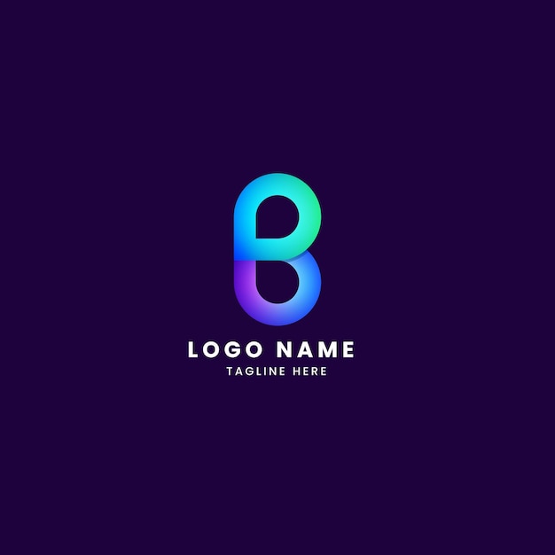 Plantilla de vector de diseño de logotipo letra B