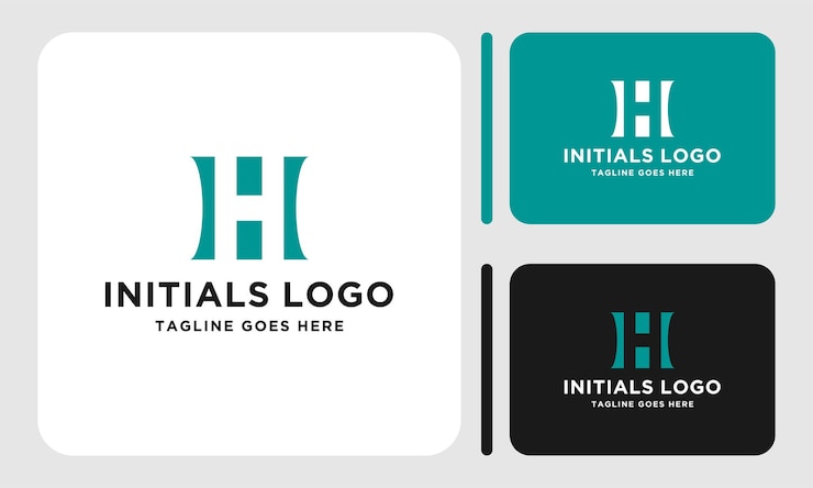 Vector plantilla de vector de diseño de logotipo de letra h inicial. letras del alfabeto abstracto y creativo