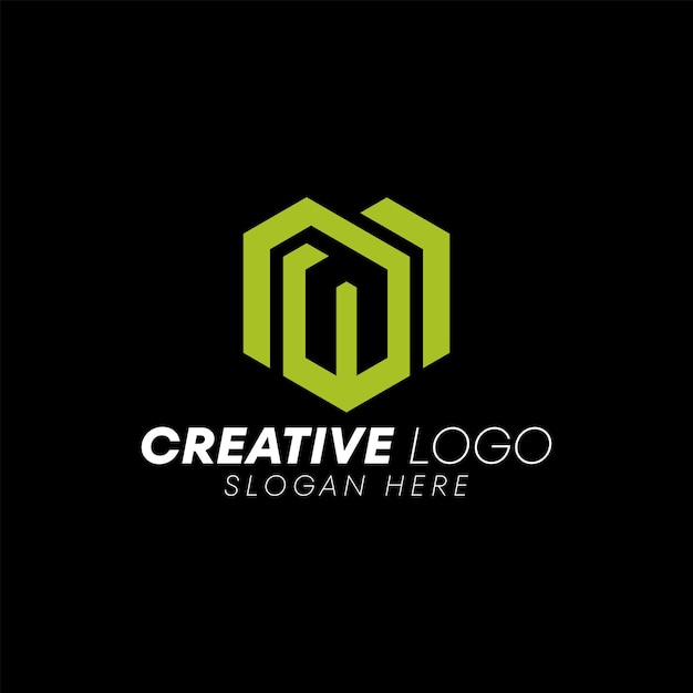Plantilla de vector de diseño de logotipo de letra inicial WM Diseño de logotipo de letra de MW abstracto creativo