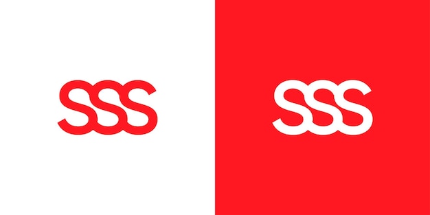 Plantilla de vector de diseño de logotipo de letra sss