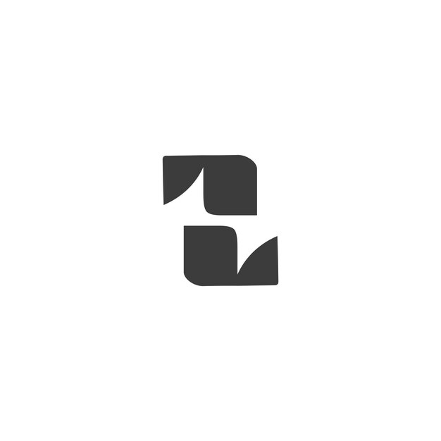 Plantilla de vector de diseño de logotipo de letra Z abstracta