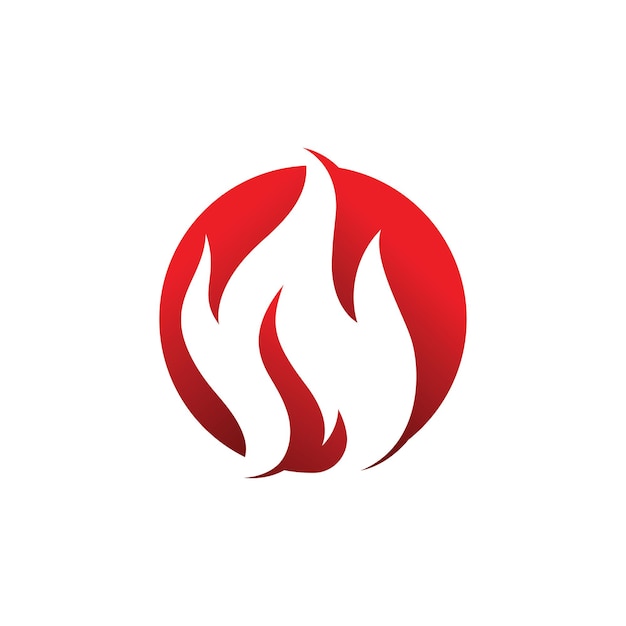 Plantilla de vector de diseño de logotipo de llama de fuego