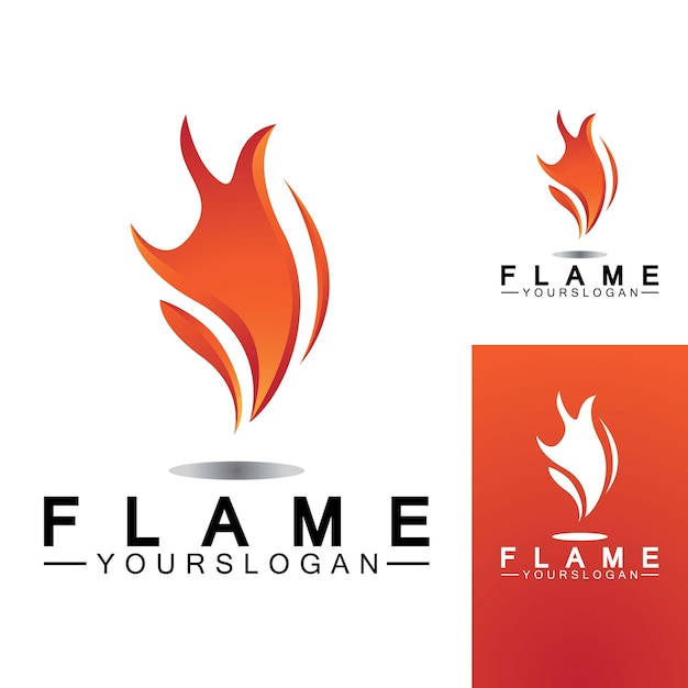 Plantilla de vector de diseño de logotipo de llama de fuego