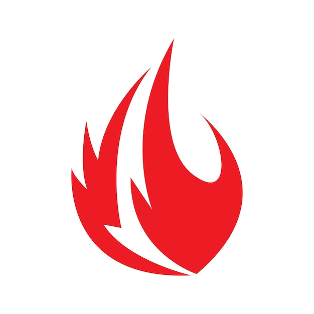 Plantilla de vector de diseño de logotipo de llama de fuego