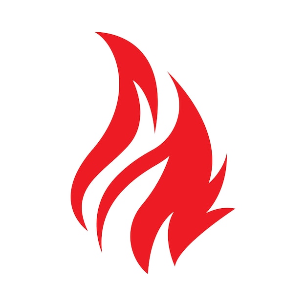 Plantilla de vector de diseño de logotipo de llama de fuego