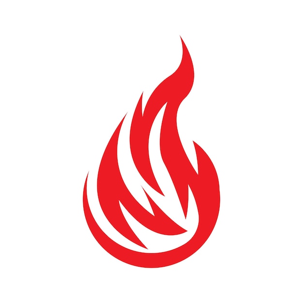 Plantilla de vector de diseño de logotipo de llama de fuego