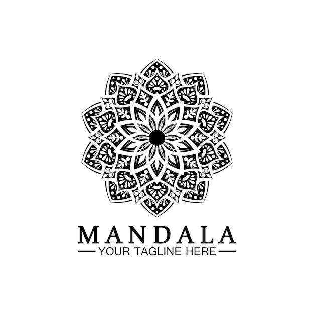 Vector plantilla de vector de diseño de logotipo de mandala