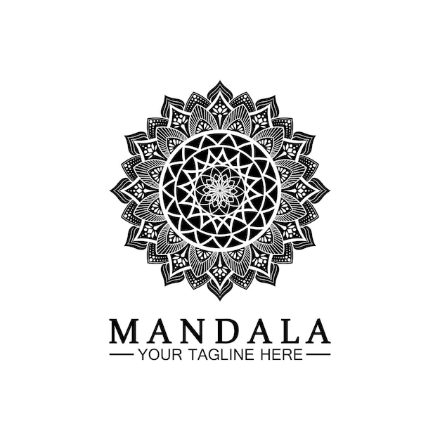 Vector plantilla de vector de diseño de logotipo de mandala