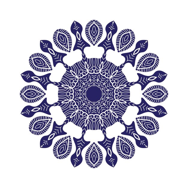 Plantilla de vector de diseño de logotipo de mandala