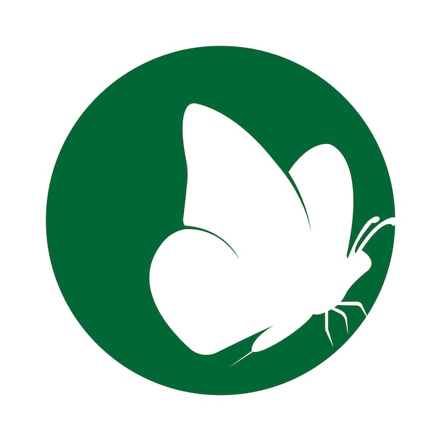 Plantilla de vector de diseño de logotipo de mariposa de moda