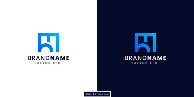 Plantilla de vector de diseño de logotipo de monograma de letra EB, logotipo mínimo de letra BE