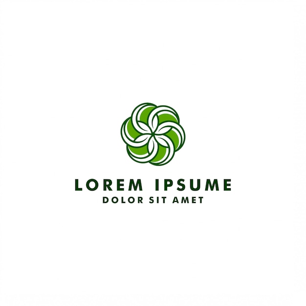 Plantilla de vector de diseño de logotipo natural