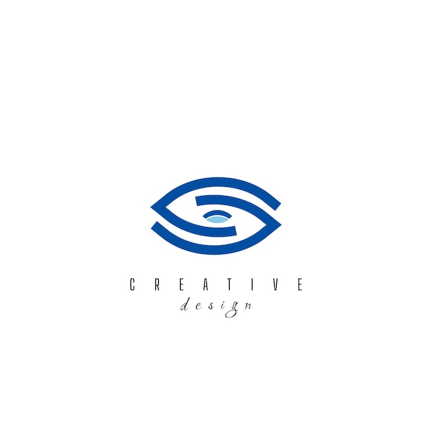 Plantilla de vector de diseño de logotipo de ojo Icono de medios coloridos Idea de concepto de logotipo de visión