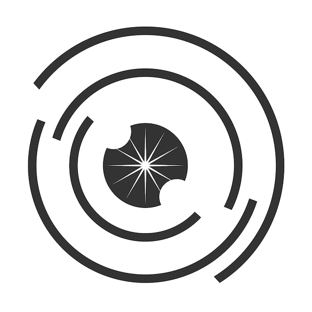 Plantilla de vector de diseño de logotipo de ojo Ilustración de icono Identidad de marca