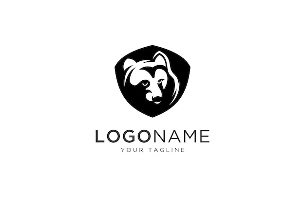 Plantilla de Vector de diseño de logotipo de oso