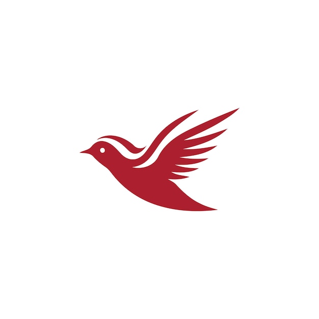 Plantilla de vector de diseño de logotipo de pájaro