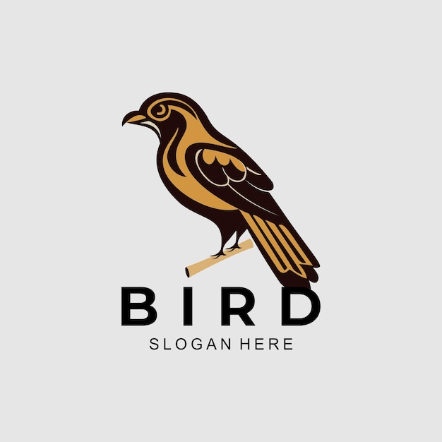 Plantilla de vector de diseño de logotipo de pájaro