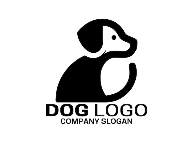 Plantilla de vector de diseño de logotipo de perro