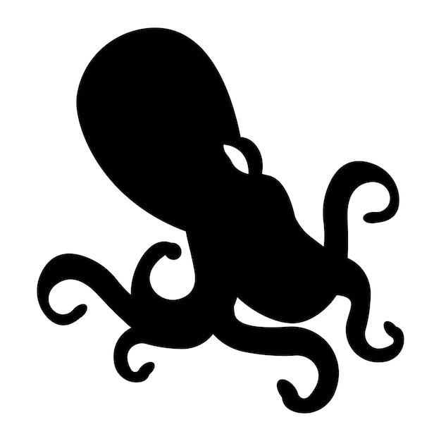 Plantilla de vector de diseño de logotipo de pulpo icono de concepto de símbolo