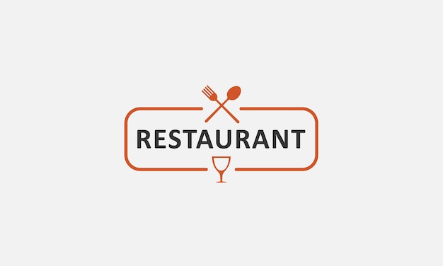 Plantilla de vector de diseño de logotipo de restaurante