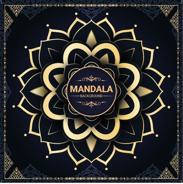 plantilla de vector de diseño de mandala